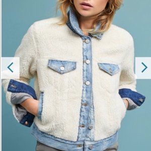 Anthropologie Wool Jean Jacket
